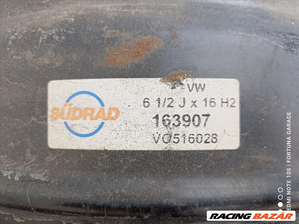 5x112 16" Volkswagen használt lemezfelni garnitúra (R469) 8. kép