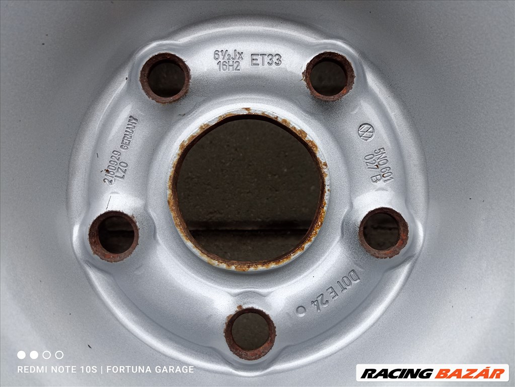 5x112 16" Volkswagen használt lemezfelni garnitúra (R469) 7. kép