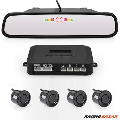 Tolatóradar 4 szenzoros középső visszapillantó tükörrel PS1014