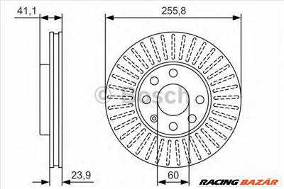 BOSCH 0 986 479 R76 - féktárcsa OPEL VAUXHALL