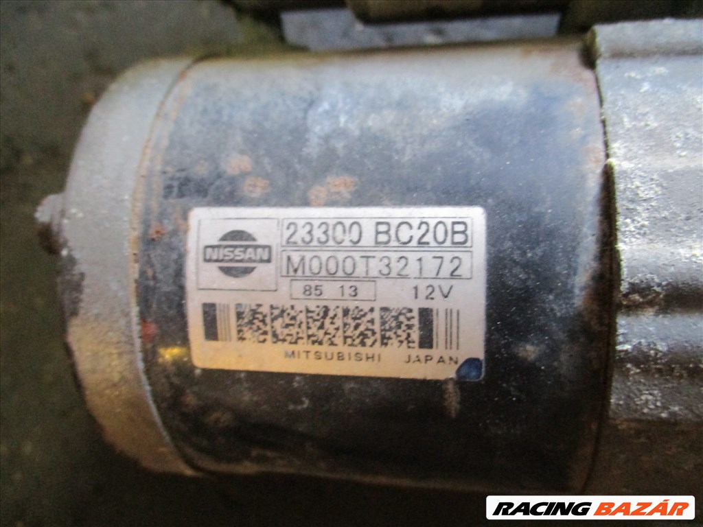 Nissan Qashqai (J10) Juke 1.6 önindító 23300BC20B M000T32172 2. kép