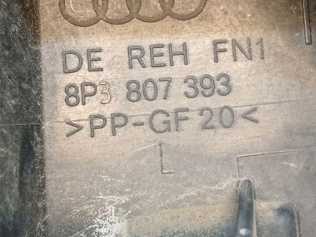 AUDI A3 (8P1) Jobb hátsó Oldal Lökhárító Tartó (Műanyag) 3. kép