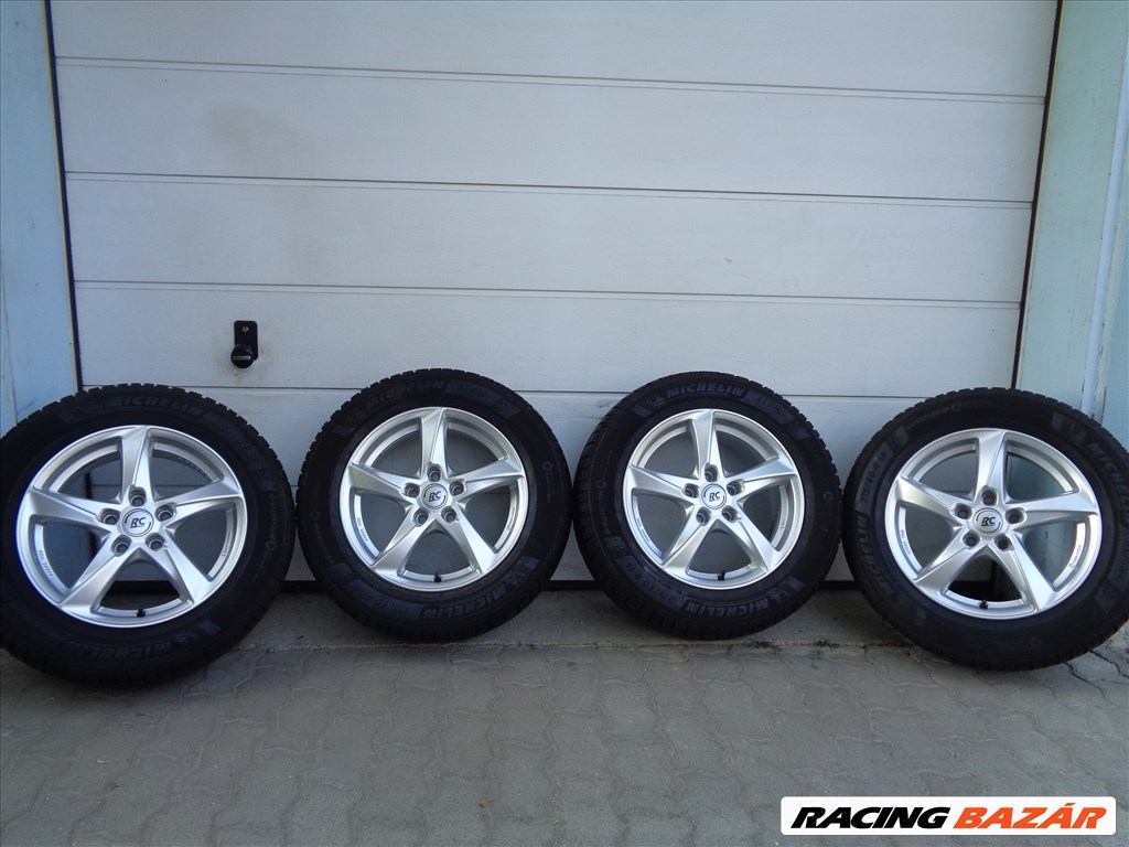 RC-D alufelni 16, 5×112-es osztó, Michelin 215/60-as újszerű téli gumival eladó. 1. kép