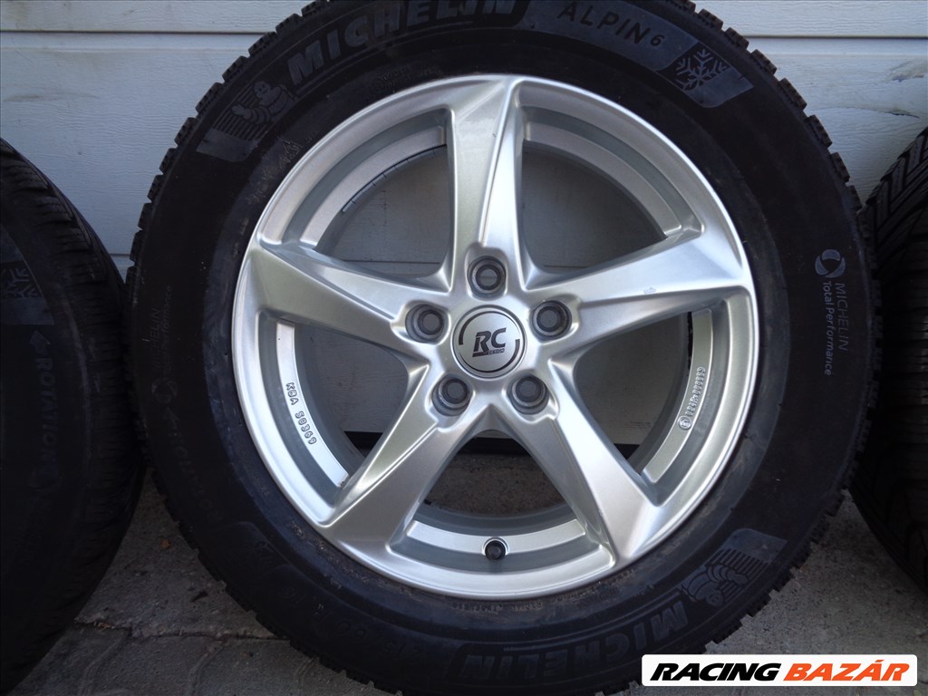 RC-D alufelni 16, 5×112-es osztó, Michelin 215/60-as újszerű téli gumival eladó. 2. kép