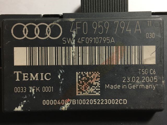 AUDI A6 C6 Jobb hátsó Ajtó Vezérlőegység 3. kép