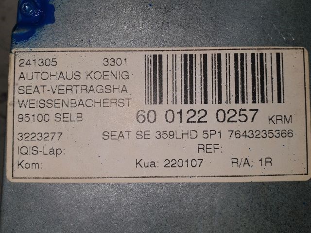 SEAT ALTEA (5P1) Rádió / CD 3. kép