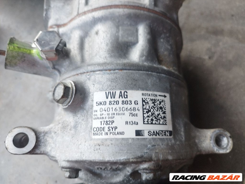 Volkswagen / Audi / Seat / Skoda klímakompresszor 5k0820803g 3. kép