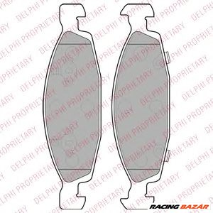 DELPHI LP1557 - fékbetét JEEP 1. kép