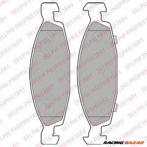 DELPHI LP1557 - fékbetét JEEP