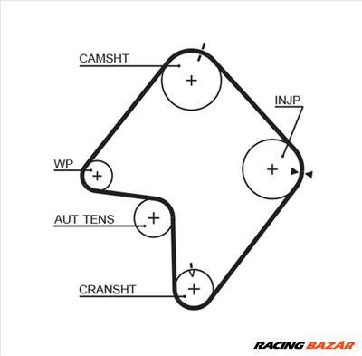 GATES K035355XS - vezérműszíj készlet KIA
