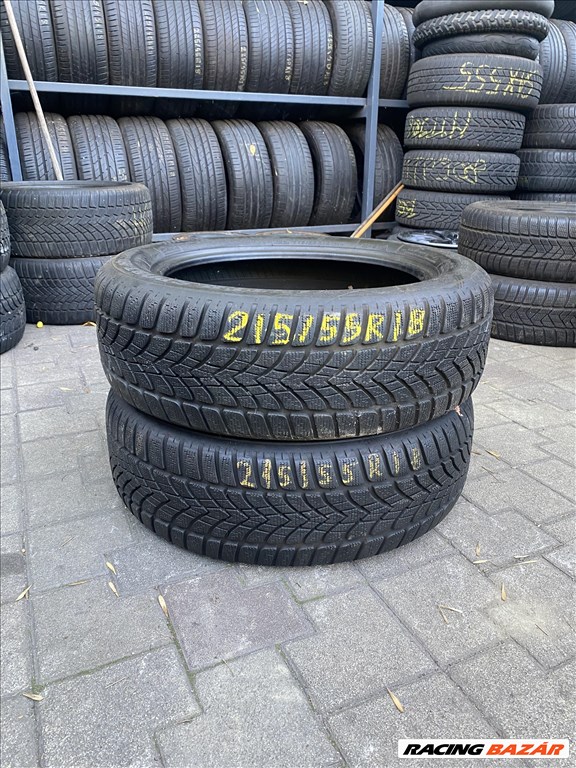  215/5518" használt Dunlop SP Winter Sport 4D  téli gumi 2db 1. kép