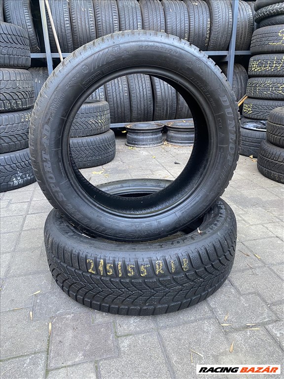  215/5518" használt Dunlop SP Winter Sport 4D  téli gumi 2db 2. kép