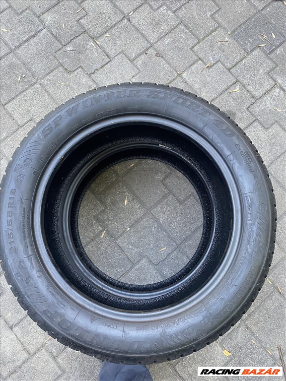  215/5518" használt Dunlop SP Winter Sport 4D  téli gumi 2db 4. kép