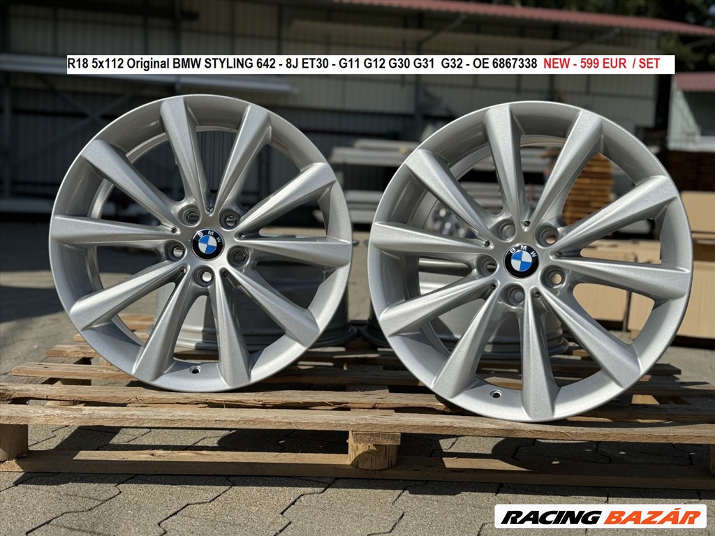 R18 5x112 Original BMW STYLING 642 G11 G12 G30 G31 G32 új gyári felnik 1. kép
