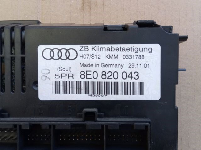 AUDI A4 Avant (8E5, B6) Klíma Kapcsoló 3. kép
