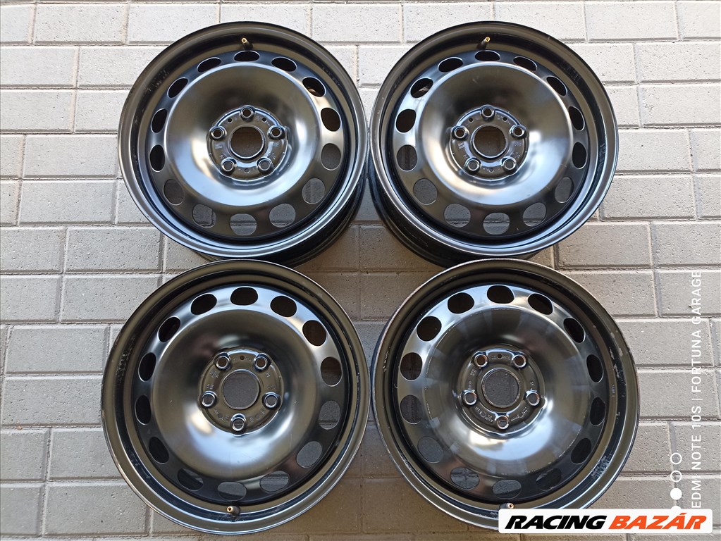 5x112 16" Audi használt lemezfelni garnitúra dísztárcsával (R441) 3. kép