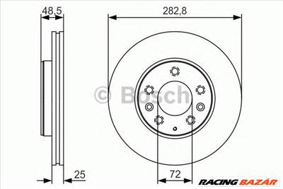 BOSCH 0 986 479 S60 - féktárcsa MAZDA