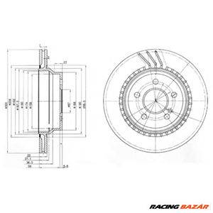 DELPHI BG3758 - féktárcsa MERCEDES-BENZ