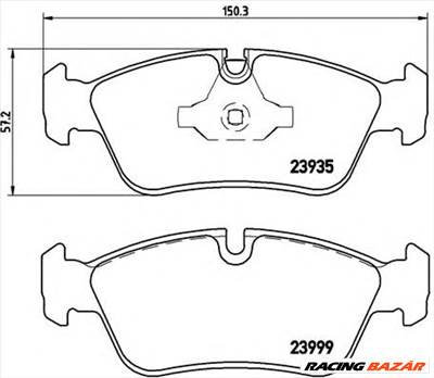 BREMBO P 06 035 - fékbetét BMW BMW (BRILLIANCE)