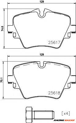 BREMBO P 06 093 - fékbetét BMW BMW (BRILLIANCE) MINI TOYOTA ZHINUO (ZINORO)