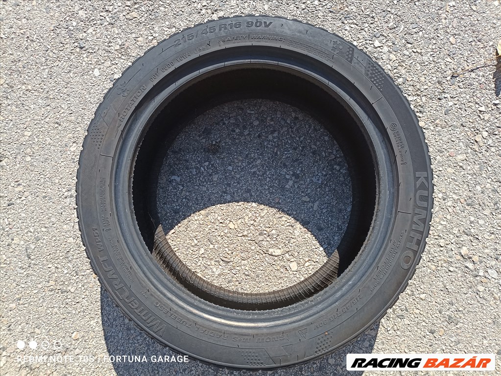 215/45 R16" Kumho használt téli gumik 3. kép