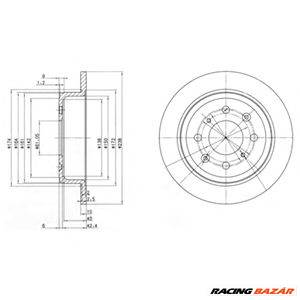 DELPHI BG2538 - féktárcsa ACURA HONDA LOTUS MG ROVER