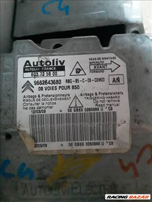 Citroen C4 Légzsákvezérlő 9662643680 603725800