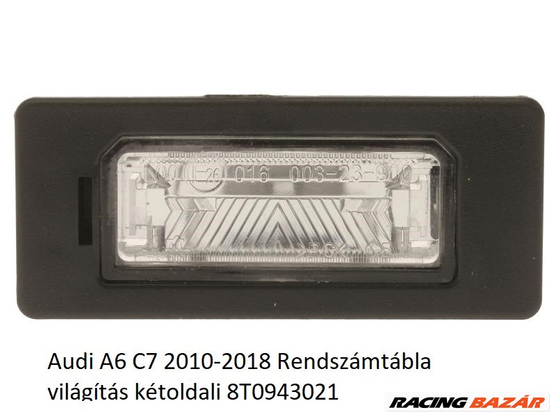 Audi A6 C7 2010-2018 Rendszámtábla világítás kétoldali 8T0943021 1. kép