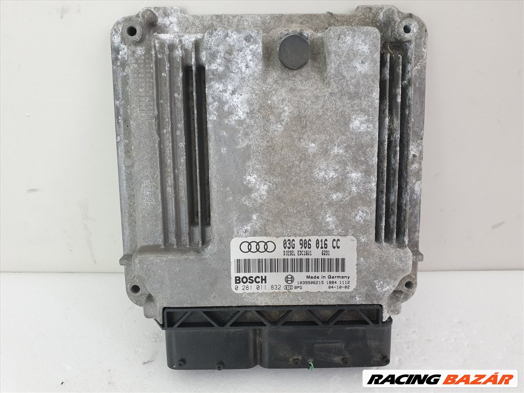 502995 Audi A3, 2004, Motorvezérlő, Ecu, 0281011832, 03G906016CC, Bosch. 1. kép