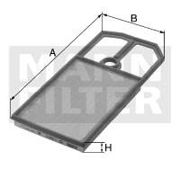 MANN-FILTER C 49 001 - légszűrő BMW