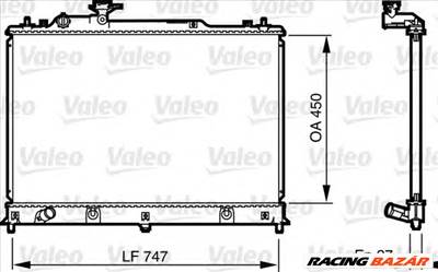 VALEO 735577 - Vízhűtő (Hűtőradiátor) MAZDA