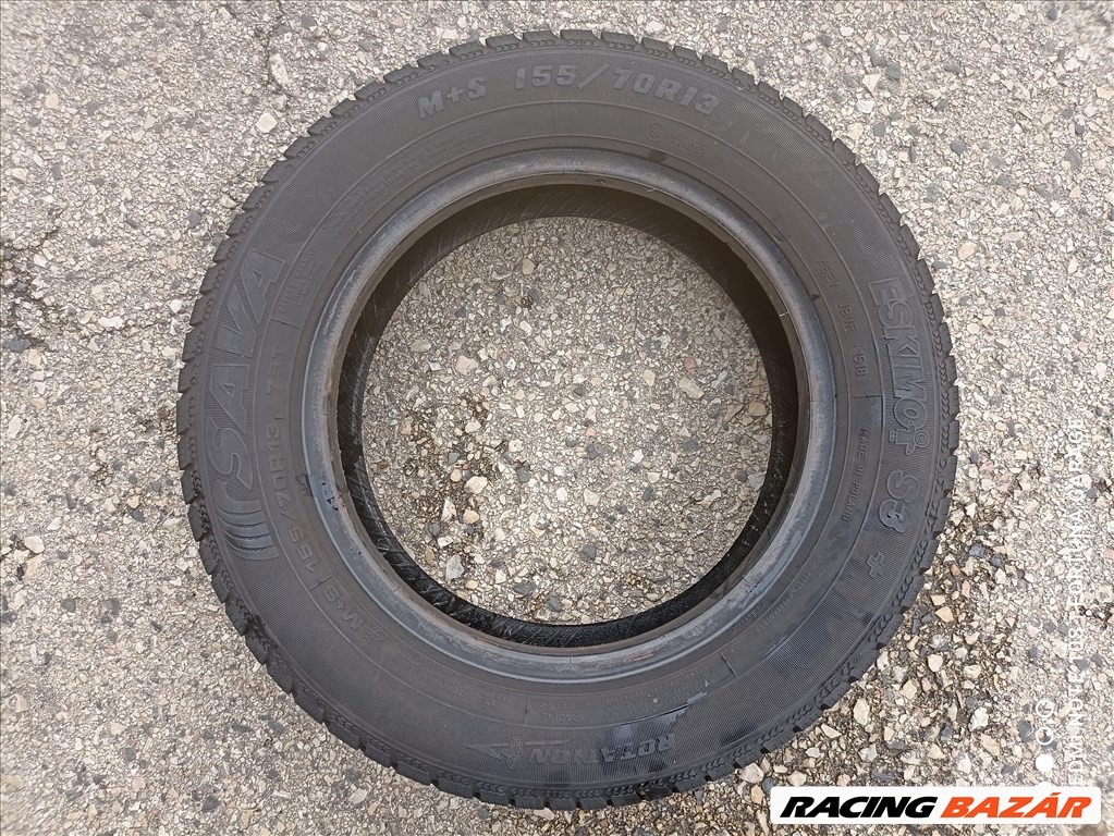 155/70 R13" Sava használt téli gumik 3. kép