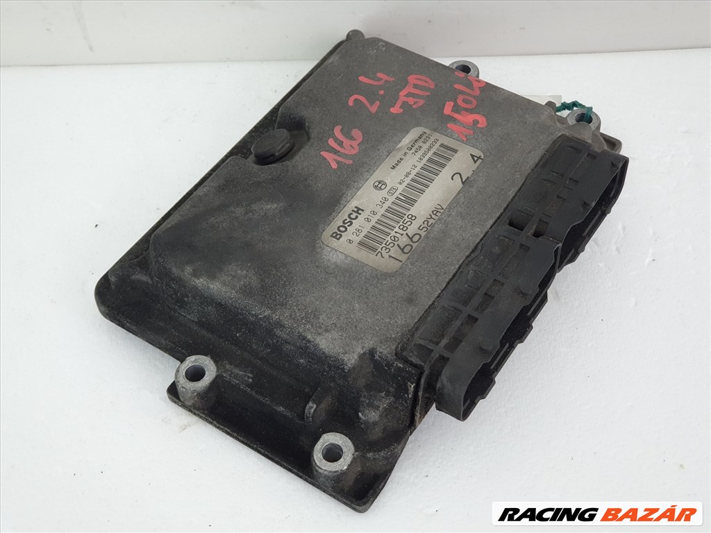 502994 Alfa Romeo 166, 2.4 JTD, 2002, Motorvezérlő, Ecu, 0281010340, 73501858, Bosch. 2. kép