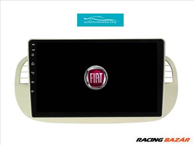 Fiat 500 CarPlay Multimédia Android GPS Navigáció Tolatókamerával