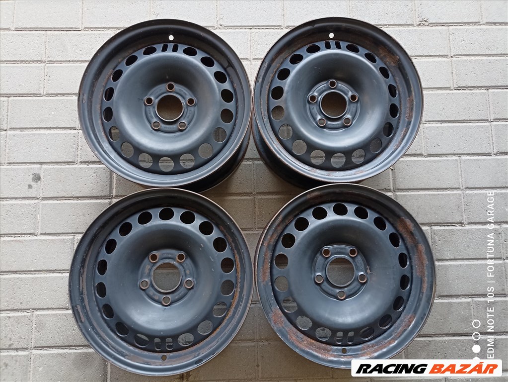 5x110 15" Opel használt acélfelni garnitúra (R442) 1. kép