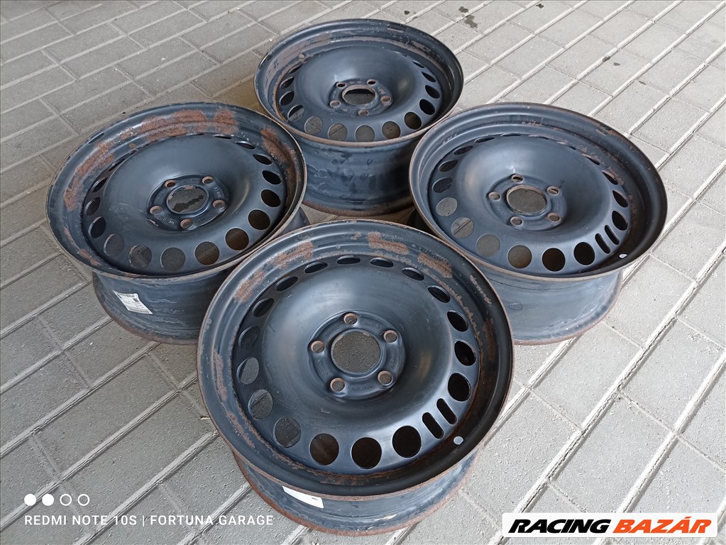 5x110 15" Opel használt acélfelni garnitúra (R442) 2. kép