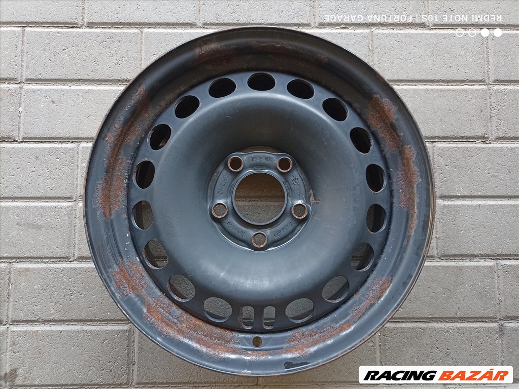 5x110 15" Opel használt acélfelni garnitúra (R442) 4. kép