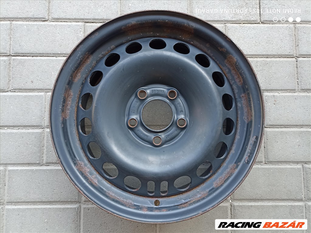 5x110 15" Opel használt acélfelni garnitúra (R442) 5. kép