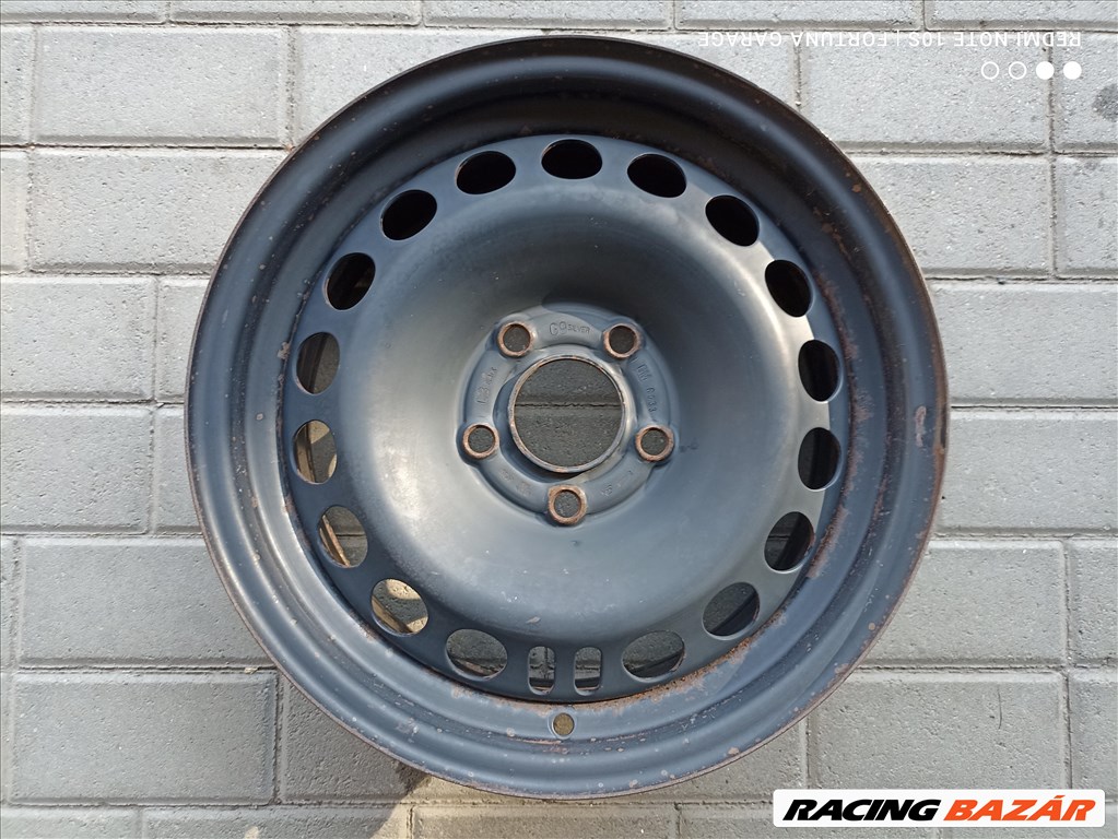 5x110 15" Opel használt acélfelni garnitúra (R442) 6. kép