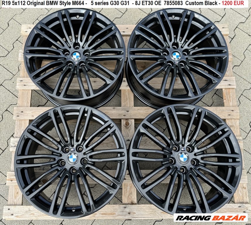 R19 5x112 Original BMW Style M664 -   5 series G30 G31  - 8J ET30 OE  7855083  1. kép