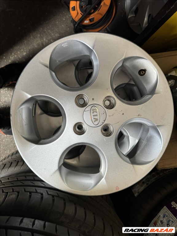 Kia / Hyundai gyári 5X15-ös 4X100-as ET46 könnyűfém felni garnitura eladó 4. kép