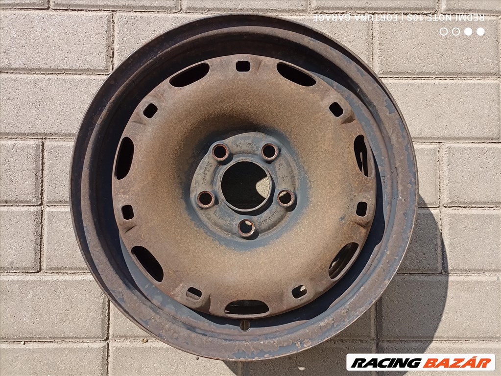 5x100 14" Volkswagen használt lemezfelni garnitúra (R480) 4. kép