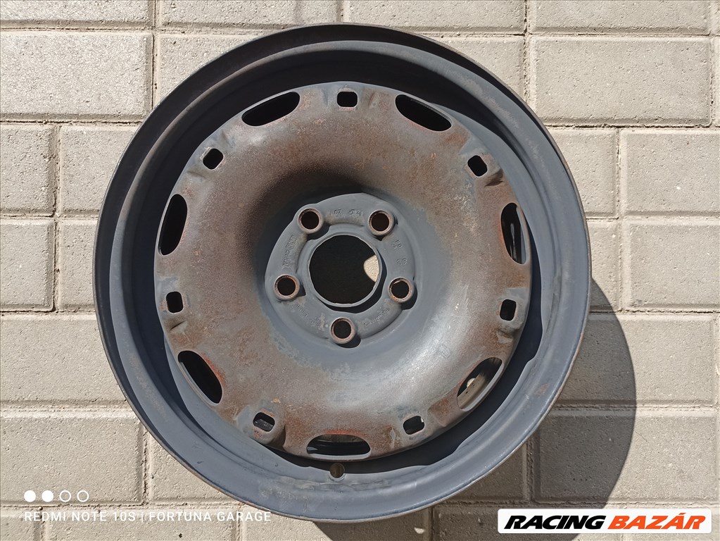 5x100 14" Volkswagen használt lemezfelni garnitúra (R480) 5. kép