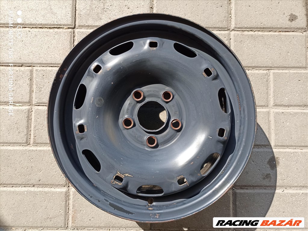 5x100 14" Volkswagen használt lemezfelni garnitúra (R480) 6. kép