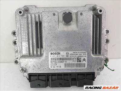 502993  Peugeot 308, 2009, Motorvezérlő, Ecu, 0281014729, 9665674480, Bosch.