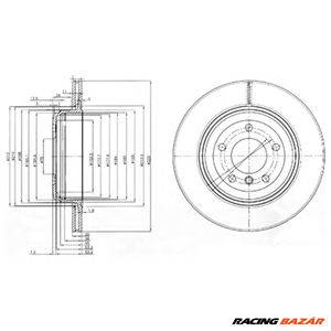 DELPHI BG3872 - féktárcsa BMW