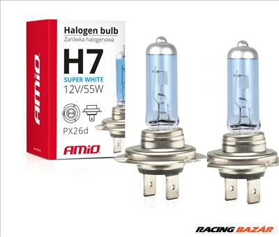 H7 izzó super white 5500K 2db