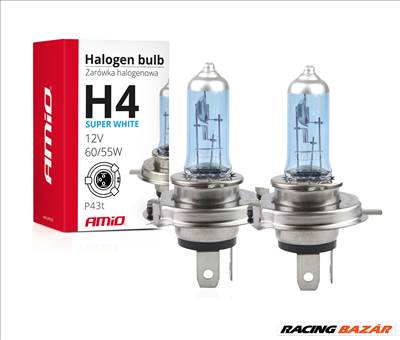 H4 izzó super white 5500K 2db