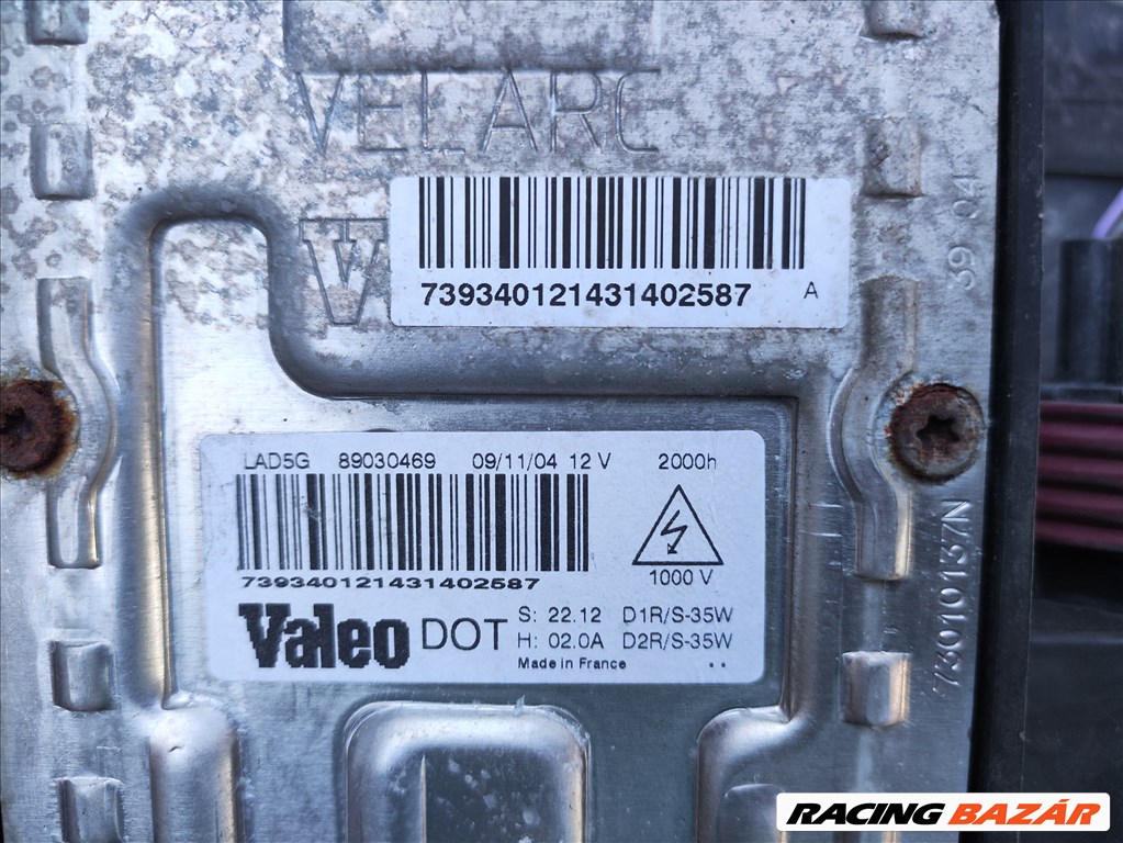 Renault Mégane II bal első xenon fényszóró lámpa 8200073224h 89030469 9. kép