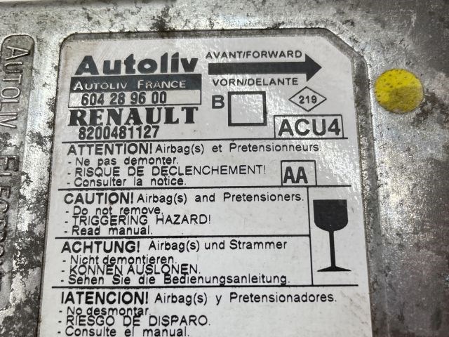 RENAULT MEGANE II (BM0/1_, CM0/1_) Légzsák Elektronika 3. kép